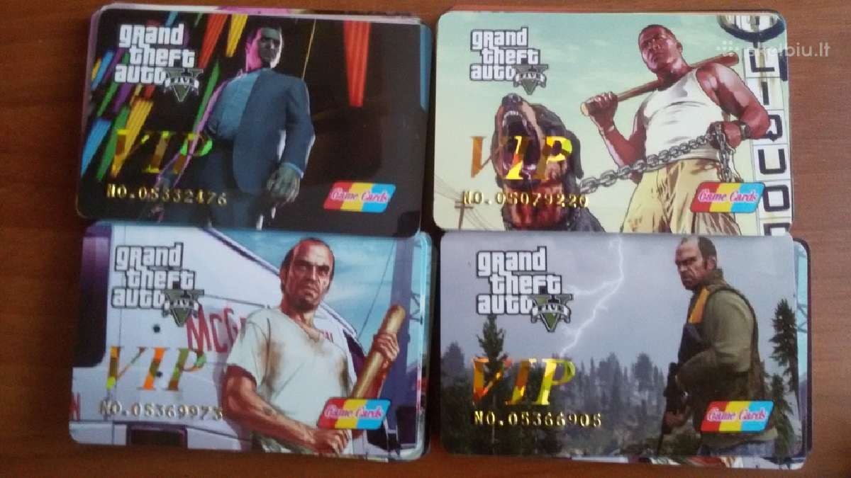 Ledynmečio kortelės, grand theft auto VIP kortelės - nuotraukos Nr. 2