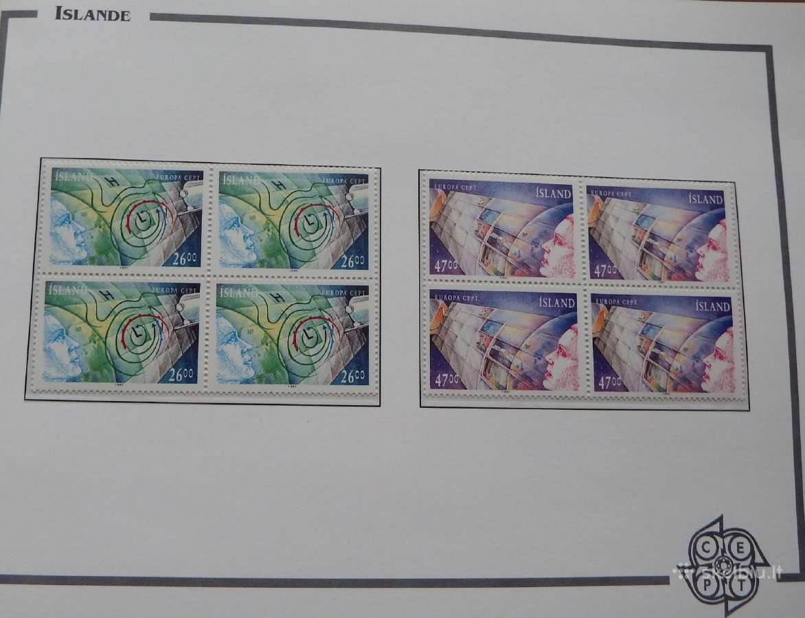 Europa Cept 1991m. p. ženklai kosmosas kvartblokai - nuotraukos Nr. 12