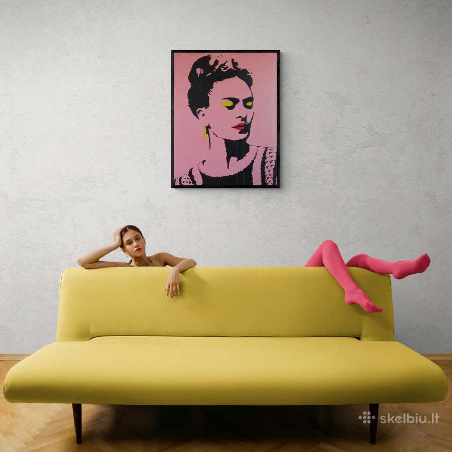 Paveikslas Frida Kahlo *Pink* - nuotraukos Nr. 4