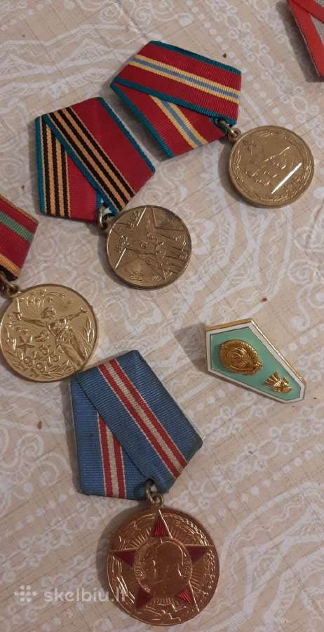 Sovietiniai medaliai - nuotraukos Nr. 3