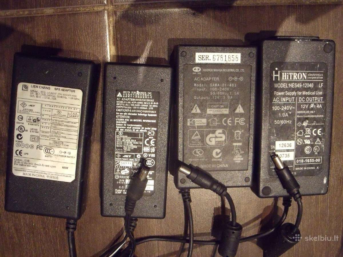 12v ir kiti maitinimo adapteriai, transformatoriai - nuotraukos Nr. 3
