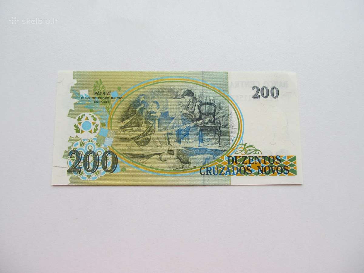 200 cruzeiros , Brazilija , 1990 - nuotraukos Nr. 2