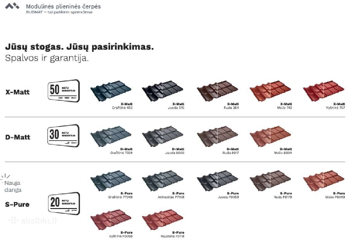 Modulinė plieninė čerpė - nuotraukos Nr. 4