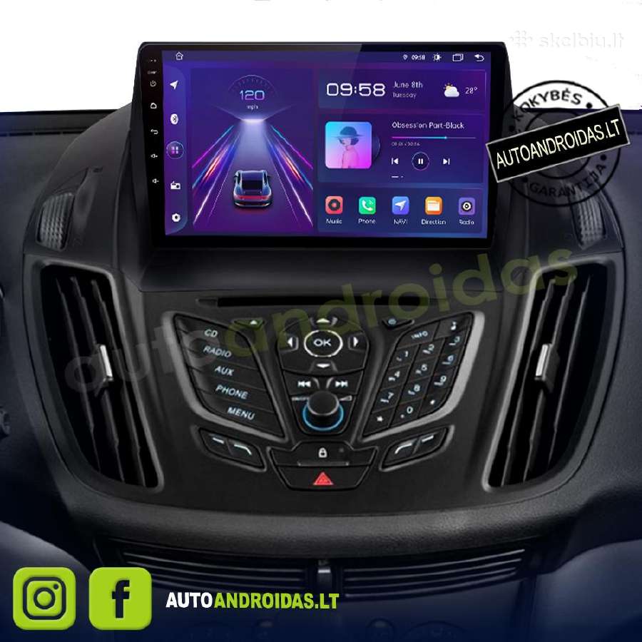 Ford C-max Kuga Escape 2012-19 Android multimedia
