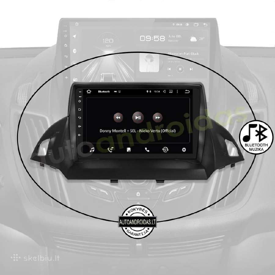 Ford C-max Kuga Escape 2012-19 Android multimedia - nuotraukos Nr. 6