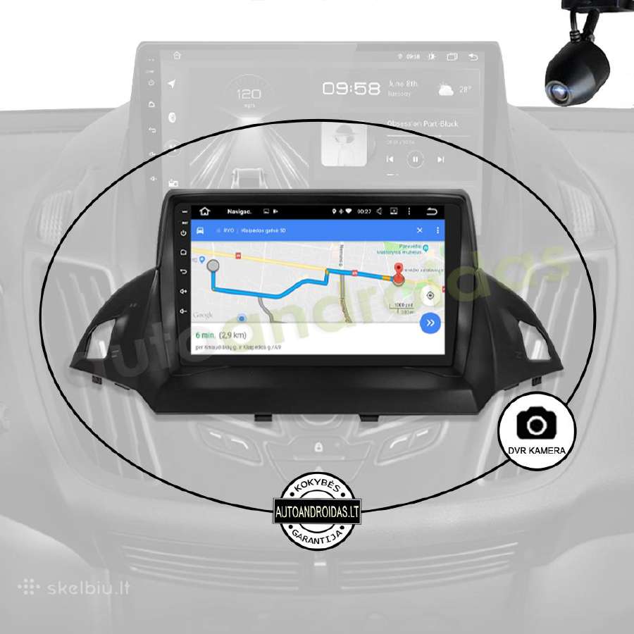 Ford C-max Kuga Escape 2012-19 Android multimedia - nuotraukos Nr. 8