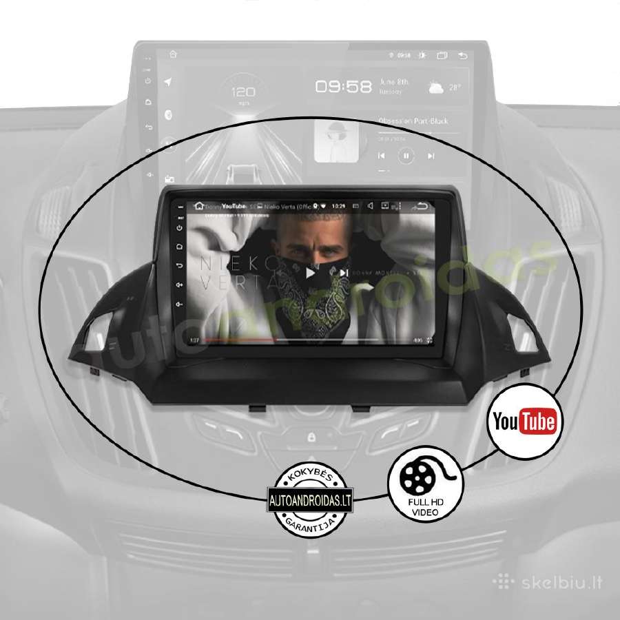 Ford C-max Kuga Escape 2012-19 Android multimedia - nuotraukos Nr. 9
