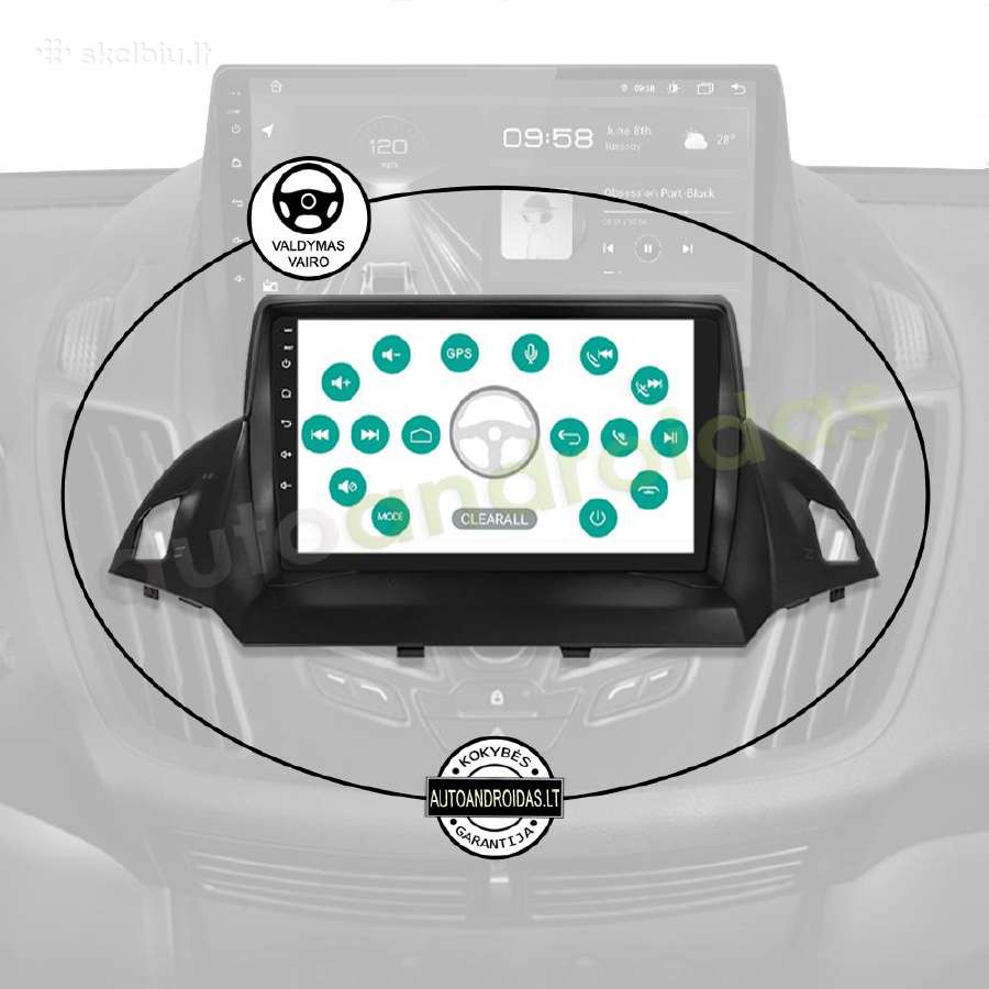 Ford C-max Kuga Escape 2012-19 Android multimedia - nuotraukos Nr. 12