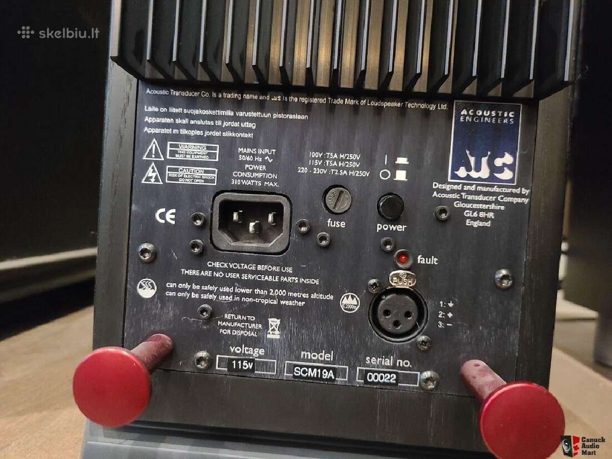 Atc Scm-19a Xlr active speakers aktyvios kolonėlės - nuotraukos Nr. 3