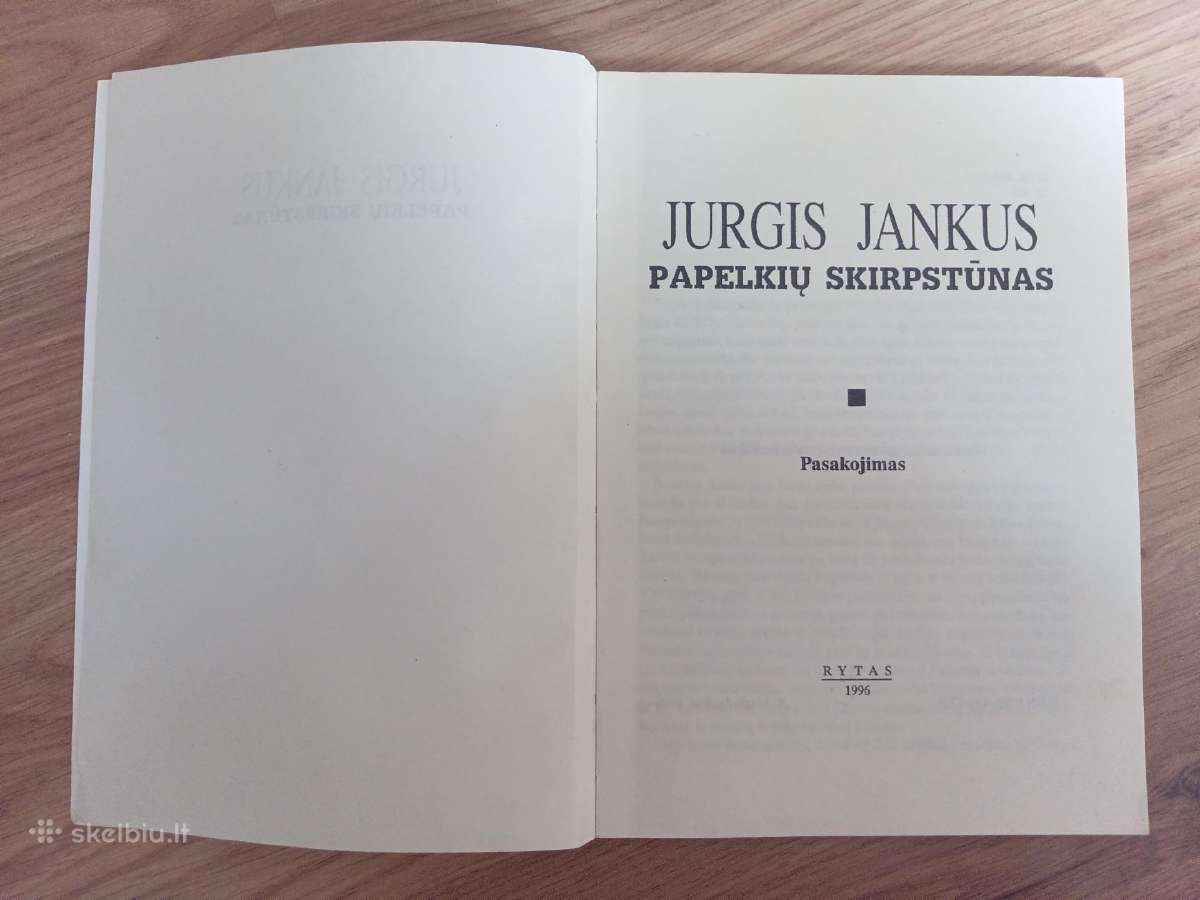 J. Jankus "Papelkių skirpstūnas" - nuotraukos Nr. 2
