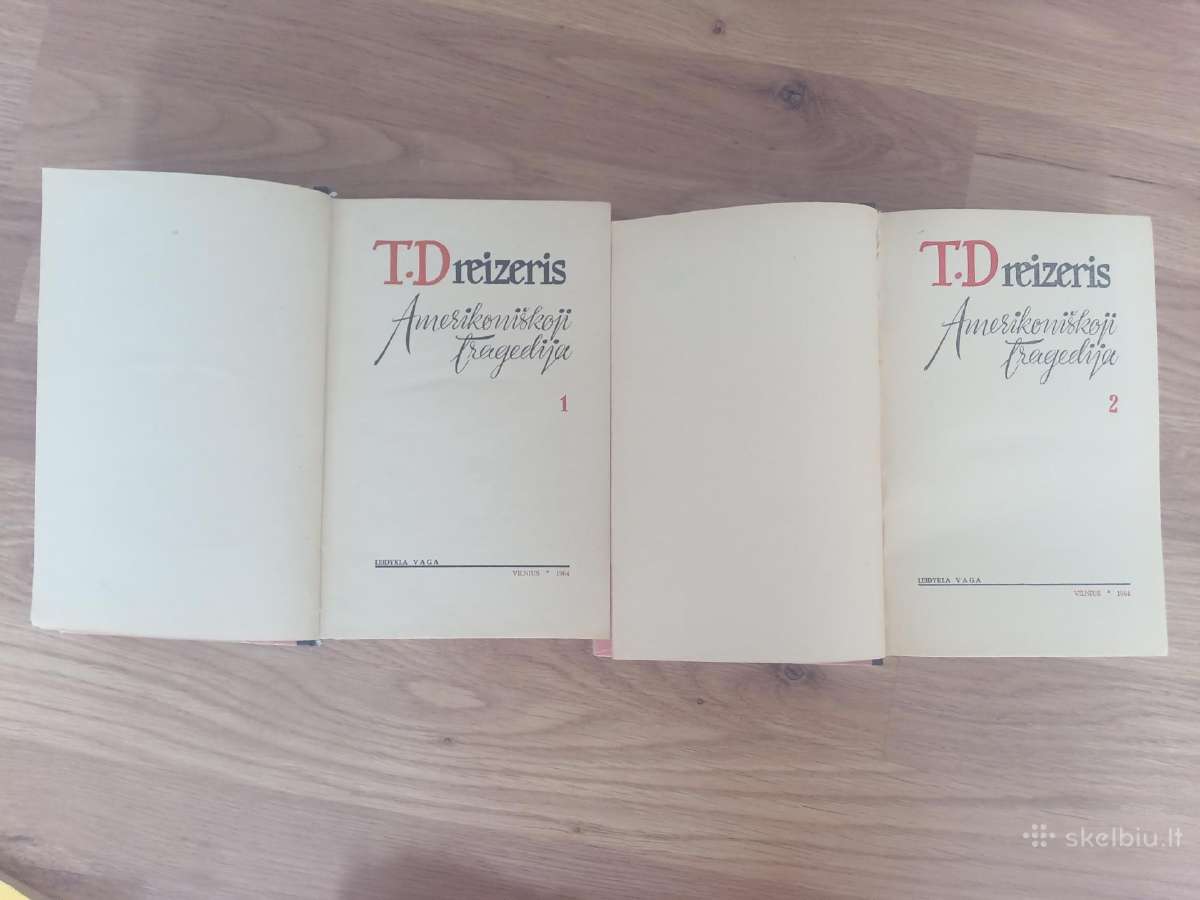 T. Dreizeris Amerikoniškoji Tragedija 1964 - nuotraukos Nr. 2