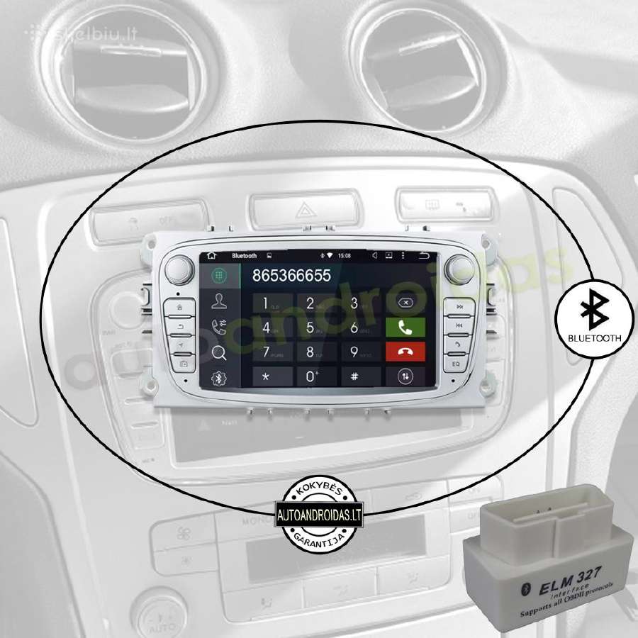Ford S-max Mondeo 2007-12 Android multimedia WiFi - nuotraukos Nr. 5