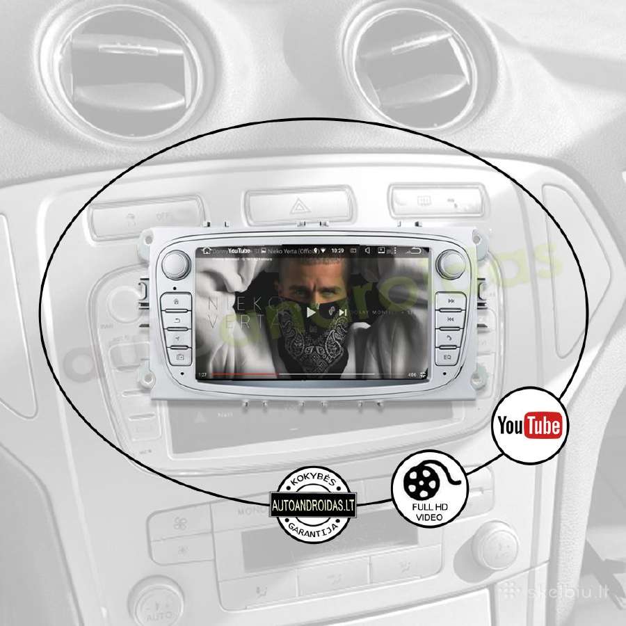 Ford S-max Mondeo 2007-12 Android multimedia WiFi - nuotraukos Nr. 9