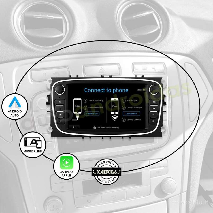 Ford S-max Mondeo 2007-12 Android multimedia WiFi - nuotraukos Nr. 10
