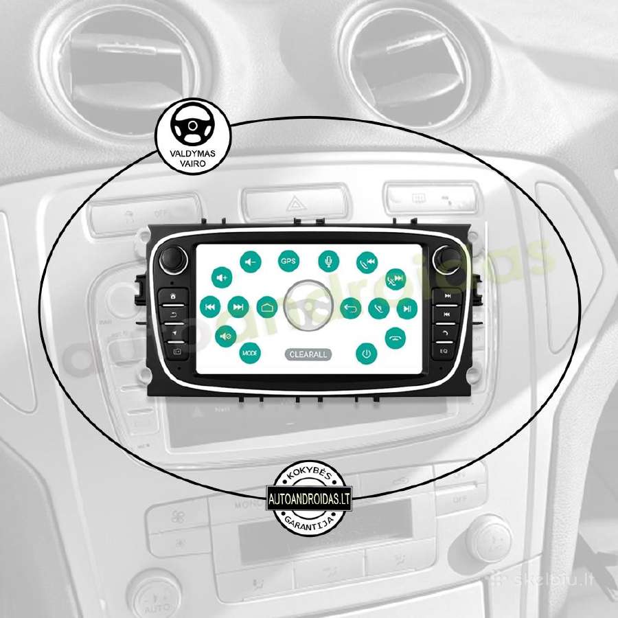 Ford S-max Mondeo 2007-12 Android multimedia WiFi - nuotraukos Nr. 12