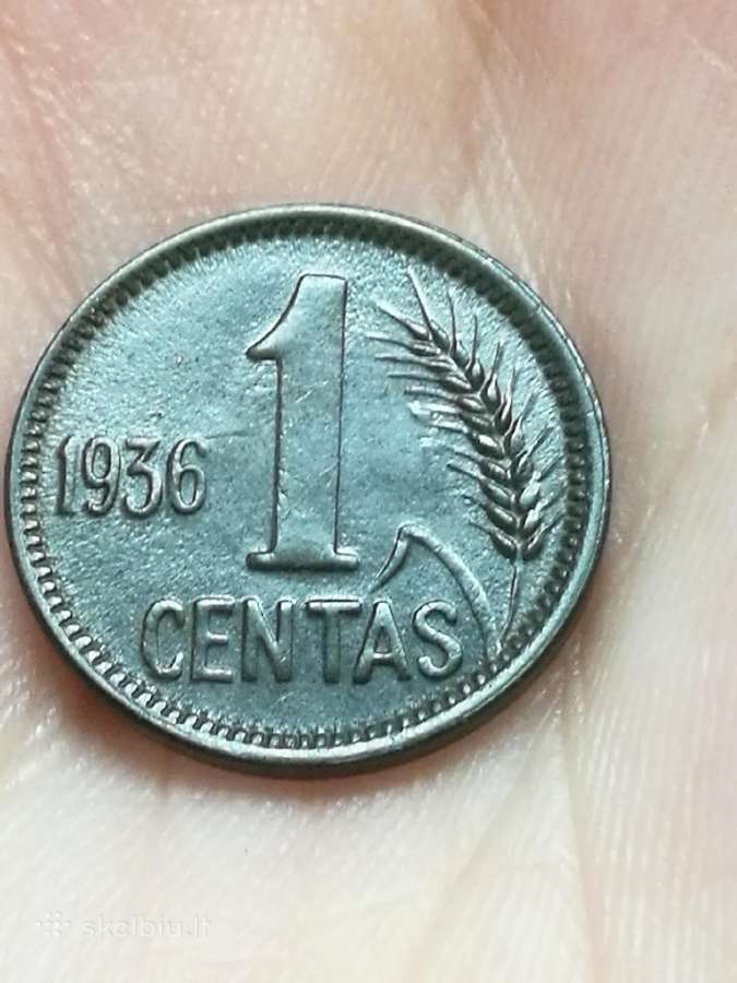 1936 centai, penki ir vienas lietuviški centai - nuotraukos Nr. 21