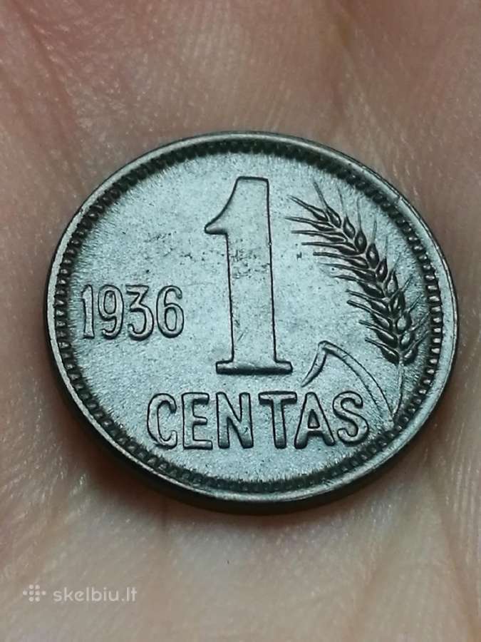 1936 centai, penki ir vienas lietuviški centai - nuotraukos Nr. 22