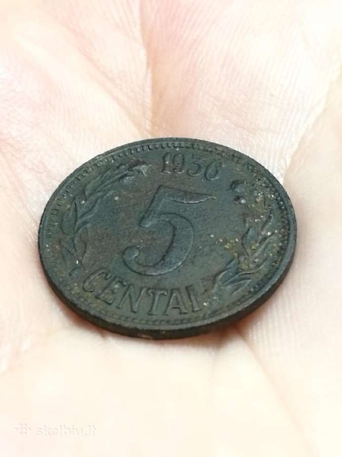 1936 centai, penki ir vienas lietuviški centai - nuotraukos Nr. 7