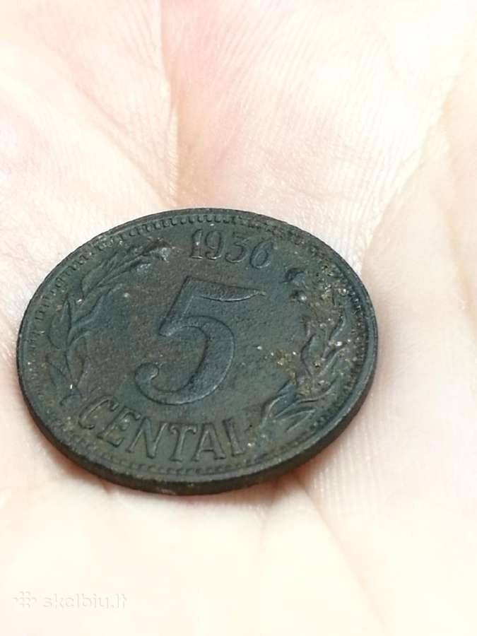 1936 centai, penki ir vienas lietuviški centai - nuotraukos Nr. 8