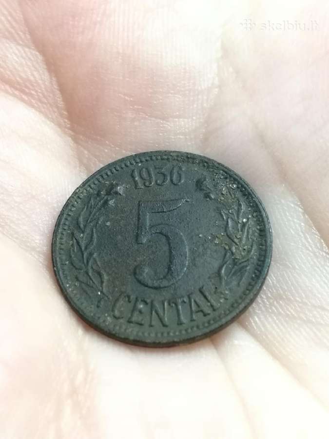 1936 centai, penki ir vienas lietuviški centai - nuotraukos Nr. 5