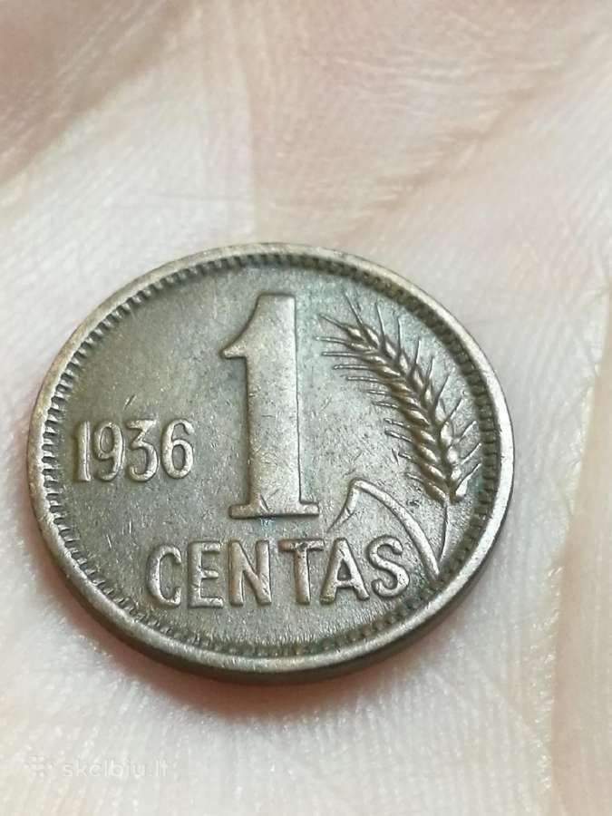 1936 centai, penki ir vienas lietuviški centai - nuotraukos Nr. 30