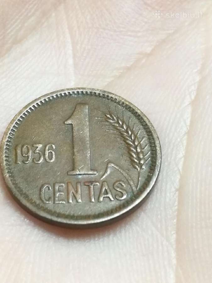 1936 centai, penki ir vienas lietuviški centai - nuotraukos Nr. 31
