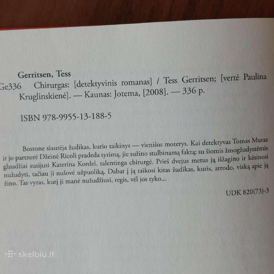 Tess Gerritsen ,knyga - " Chirurgas ". - nuotraukos Nr. 21