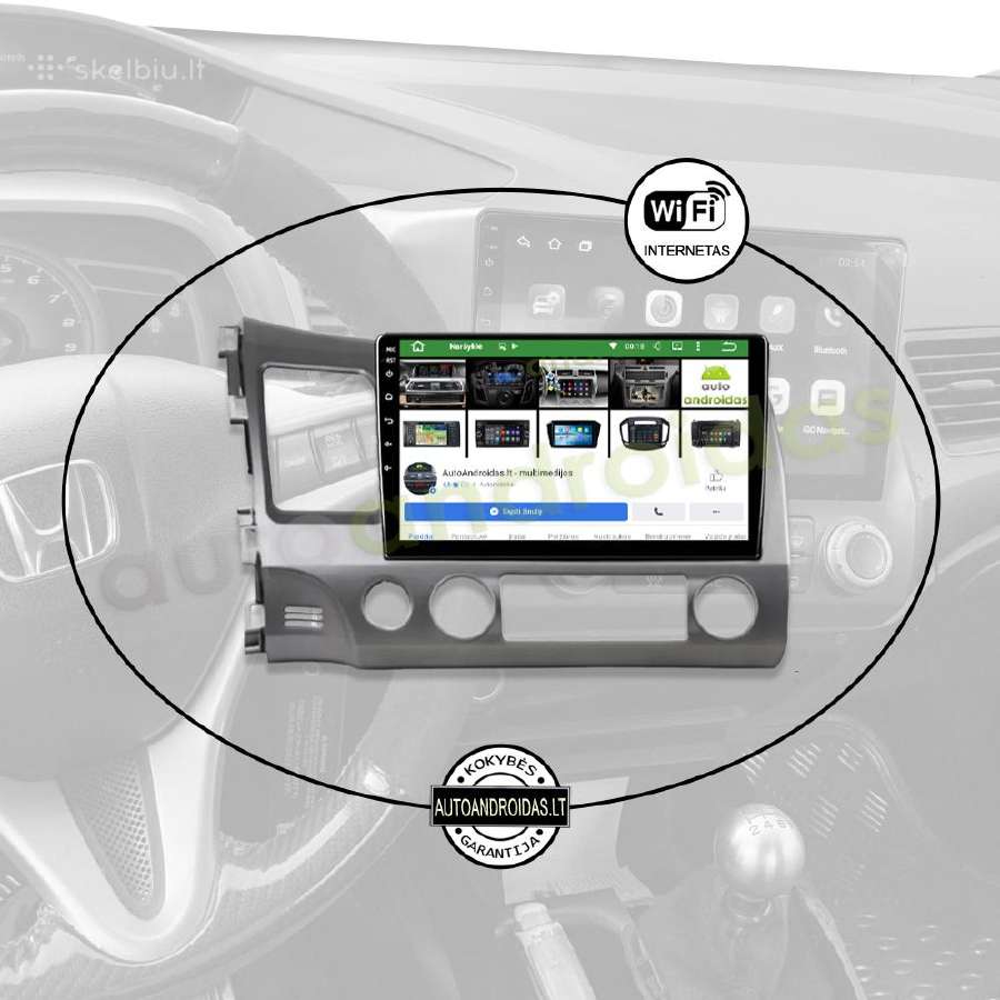Honda Civic 2005-12 Android multimedia WiFi/GPS/bt - nuotraukos Nr. 3