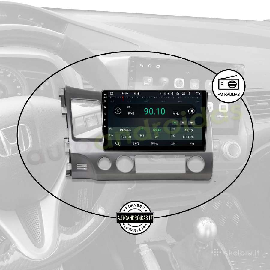Honda Civic 2005-12 Android multimedia WiFi/GPS/bt - nuotraukos Nr. 4