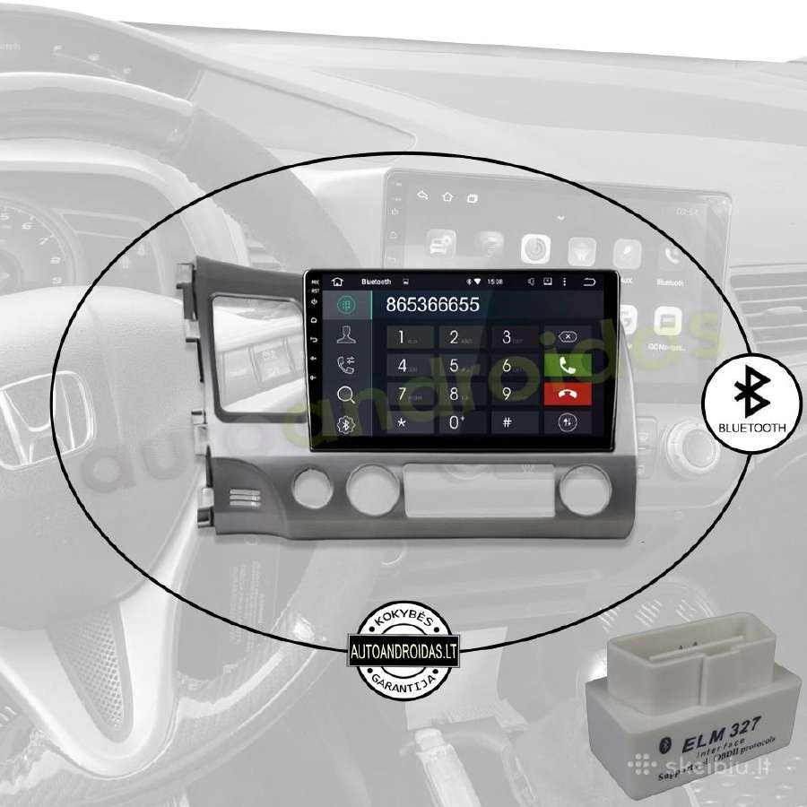 Honda Civic 2005-12 Android multimedia WiFi/GPS/bt - nuotraukos Nr. 5