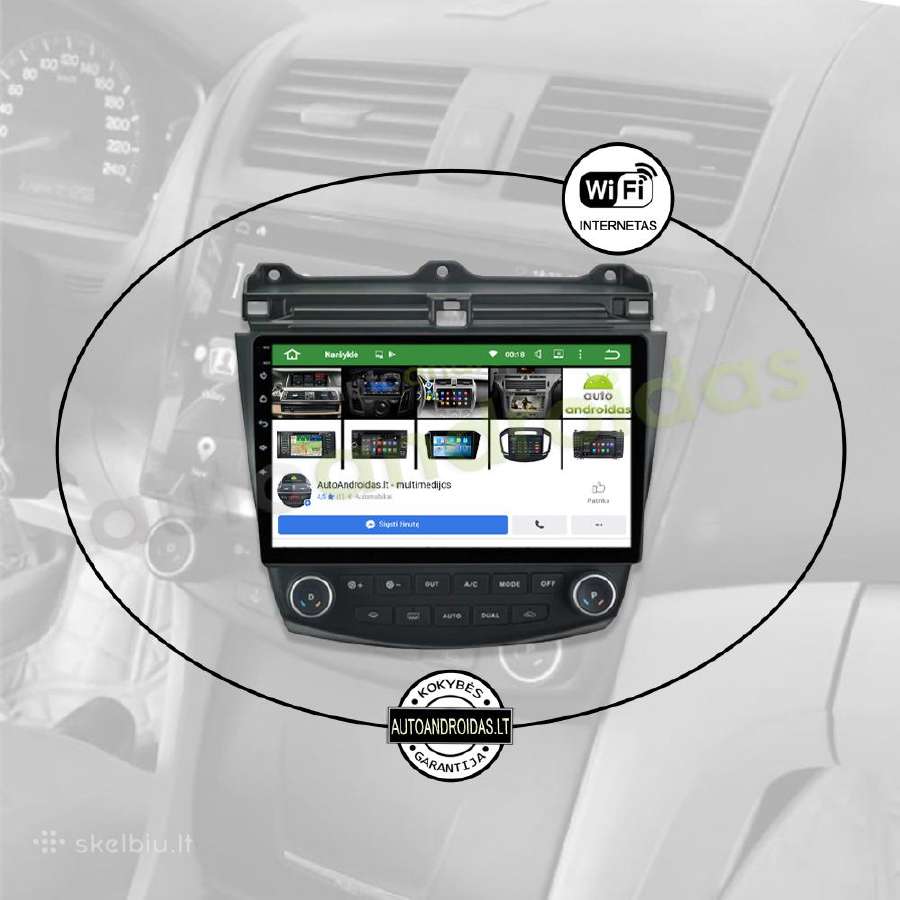Honda Accord 2003-07 Android multimedia Usb/GPS/bt - nuotraukos Nr. 3