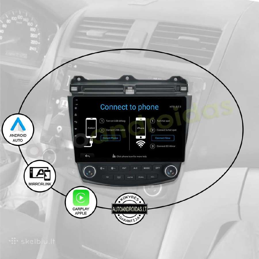 Honda Accord 2003-07 Android multimedia Usb/GPS/bt - nuotraukos Nr. 10