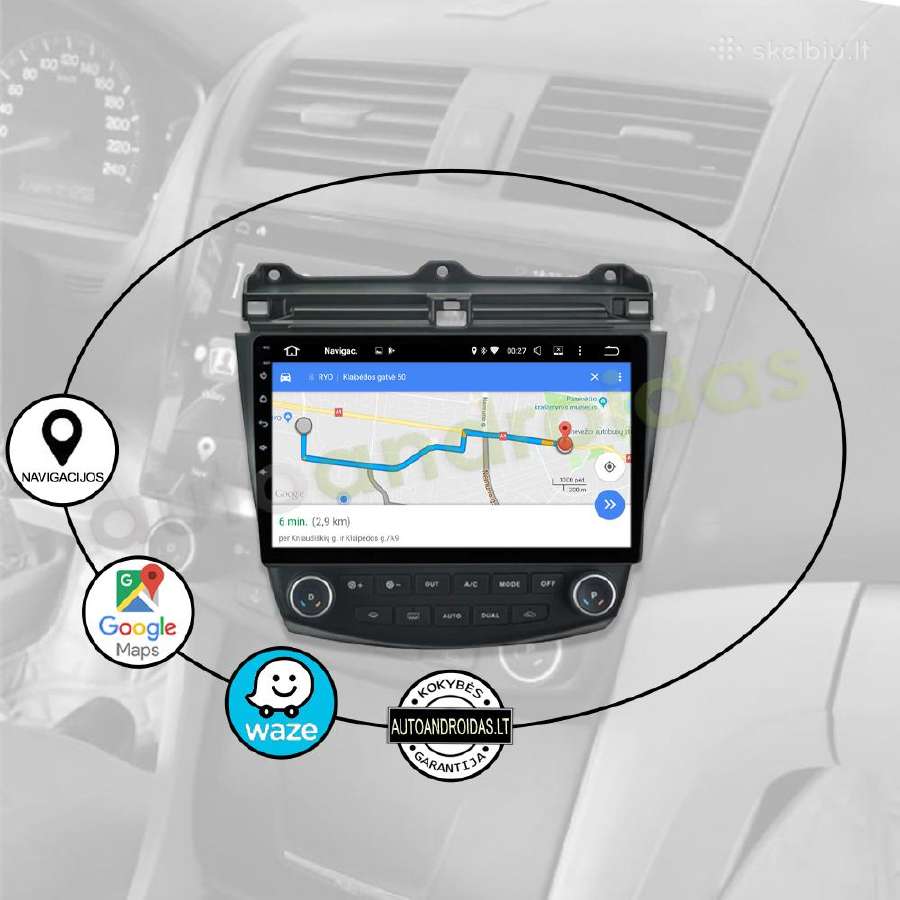 Honda Accord 2003-07 Android multimedia Usb/GPS/bt - nuotraukos Nr. 11