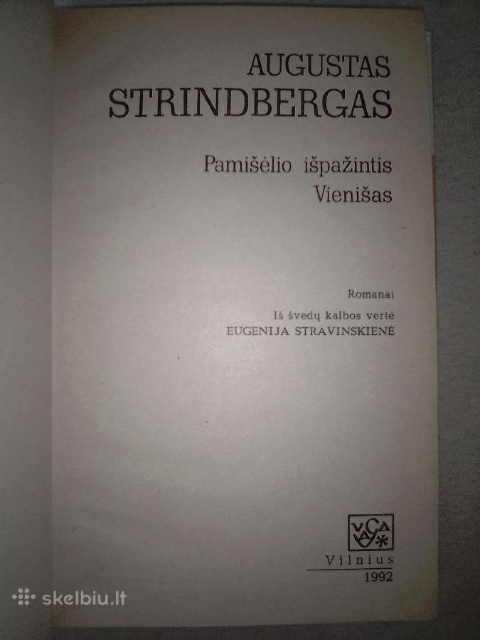 A. Strinbergas Pamišėlio užrašai , Vienišas - nuotraukos Nr. 2