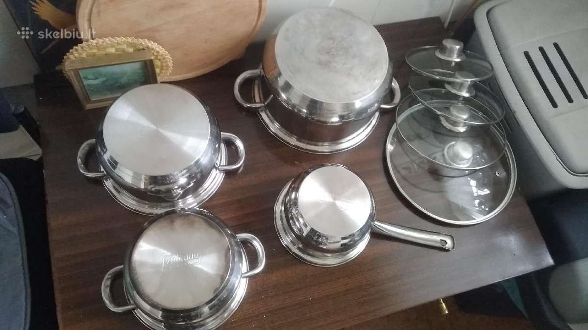 Parduodu 4 puodu rinkini. Kaina: 55eur - nuotraukos Nr. 3