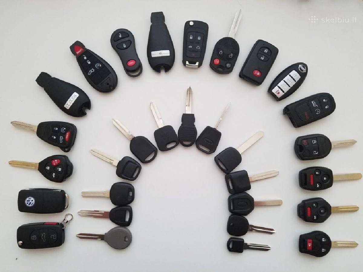 Automobilių raktai su pririšimu kiekvienai markei - nuotraukos Nr. 3
