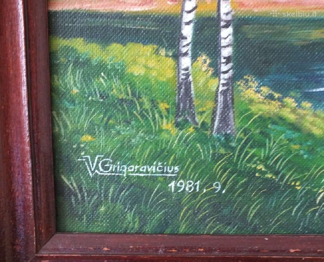 Prieškarinė tapyba. Kaimo vaizdas. 100 Eur - nuotraukos Nr. 5