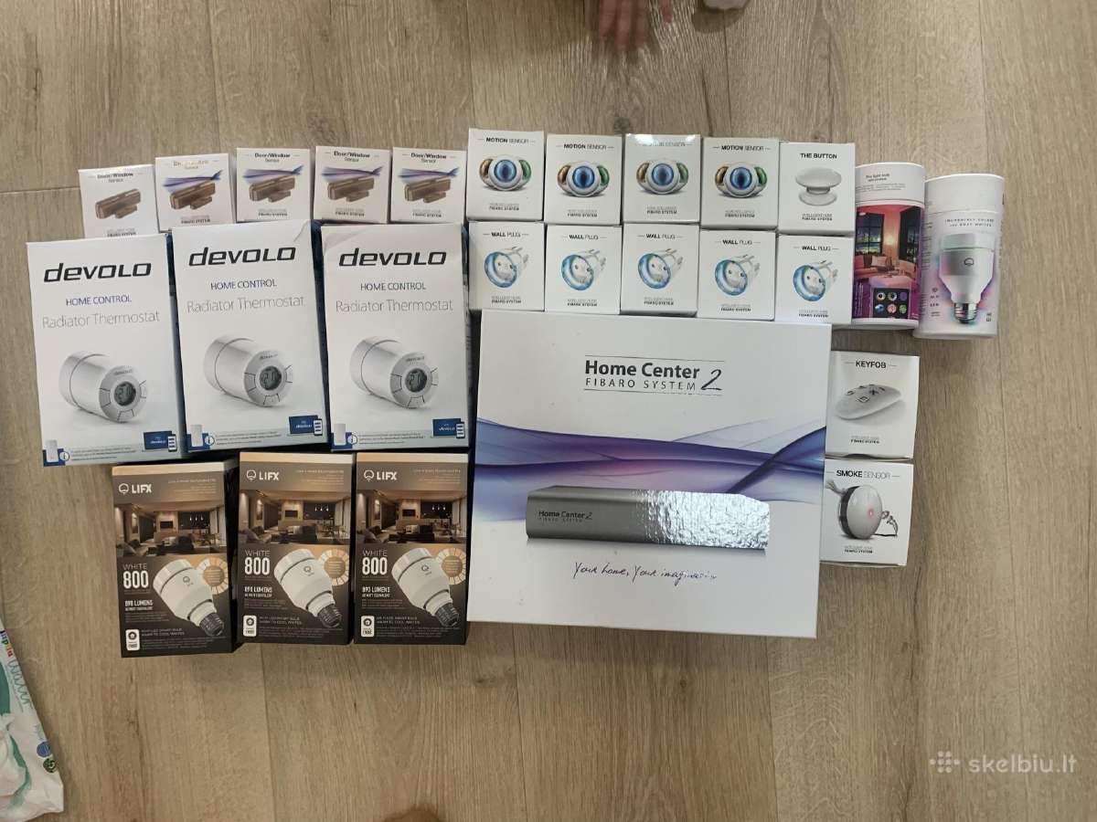 Fibaro Home center 2, Devolo, Lifx, kiti davikliai