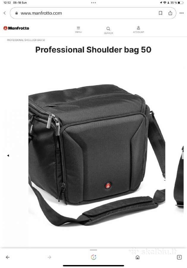 Profesionalaus fotografo krepšys Manfrotto Pro - nuotraukos Nr. 7