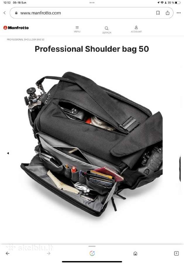 Profesionalaus fotografo krepšys Manfrotto Pro - nuotraukos Nr. 8