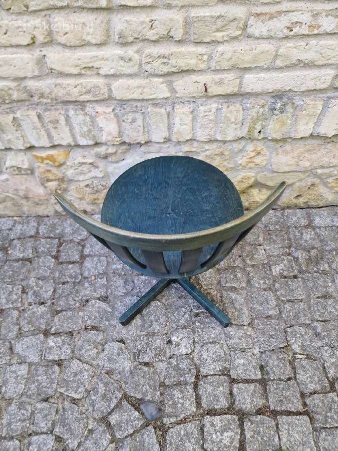 Vintažinė mid century autorinė kėdė - nuotraukos Nr. 13