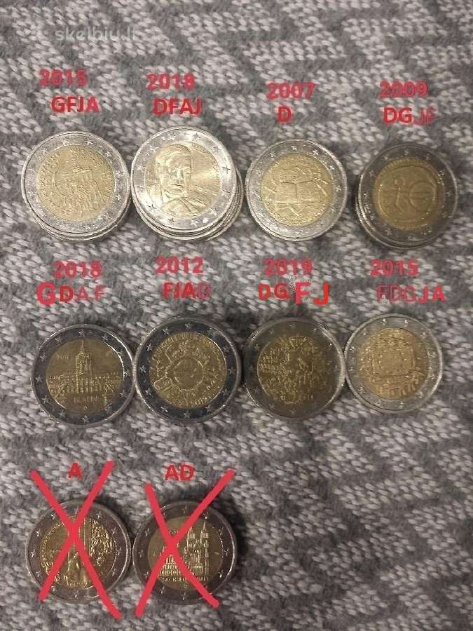 2 Eur monetos mainams, keitimui - nuotraukos Nr. 22