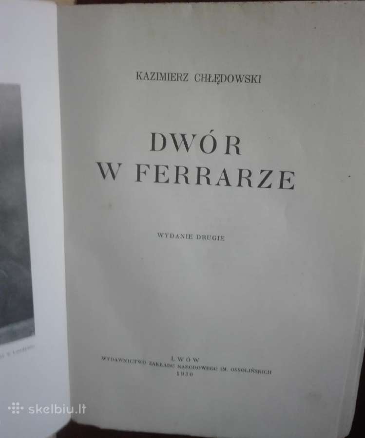520. Dwr W Ferrarze Chledowski K. antikvarinė - nuotraukos Nr. 2