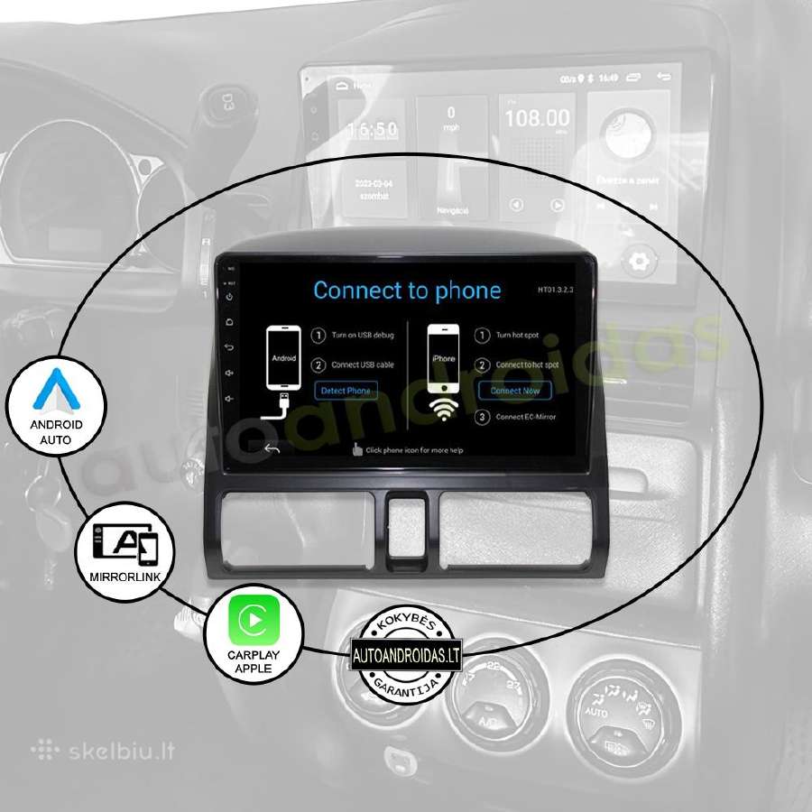 Honda Crv 2001-06 Android multimedia Usb/GPS/WiFi - nuotraukos Nr. 10