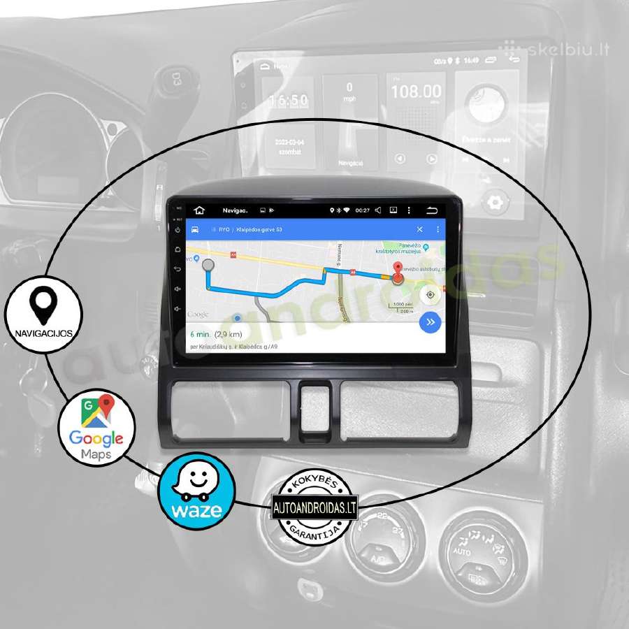 Honda Crv 2001-06 Android multimedia Usb/GPS/WiFi - nuotraukos Nr. 11