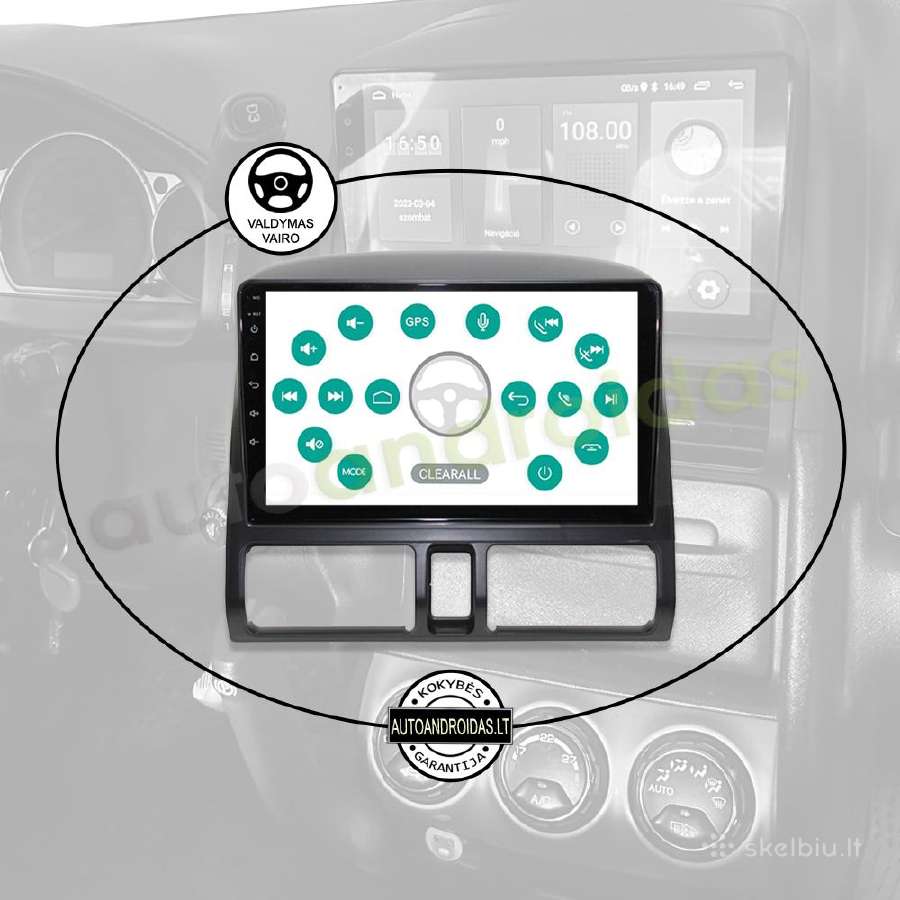 Honda Crv 2001-06 Android multimedia Usb/GPS/WiFi - nuotraukos Nr. 12