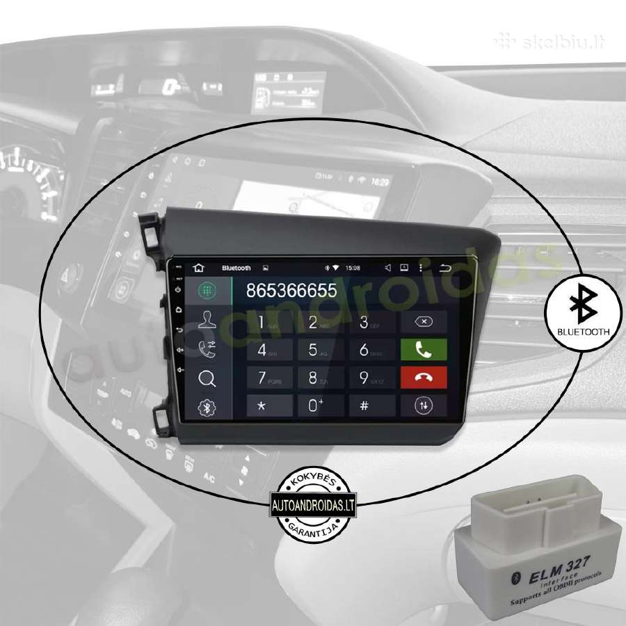 Honda Civic 2012-15 Android multimedia WiFi/GPS/bt - nuotraukos Nr. 5