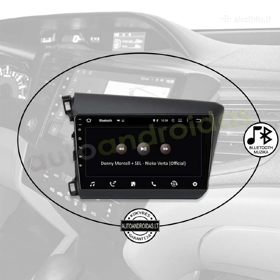 Honda Civic 2012-15 Android multimedia WiFi/GPS/bt - nuotraukos Nr. 6