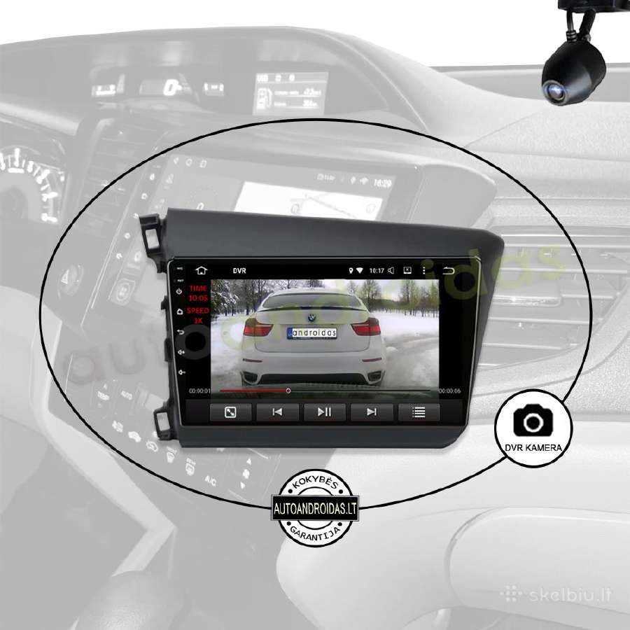 Honda Civic 2012-15 Android multimedia WiFi/GPS/bt - nuotraukos Nr. 8