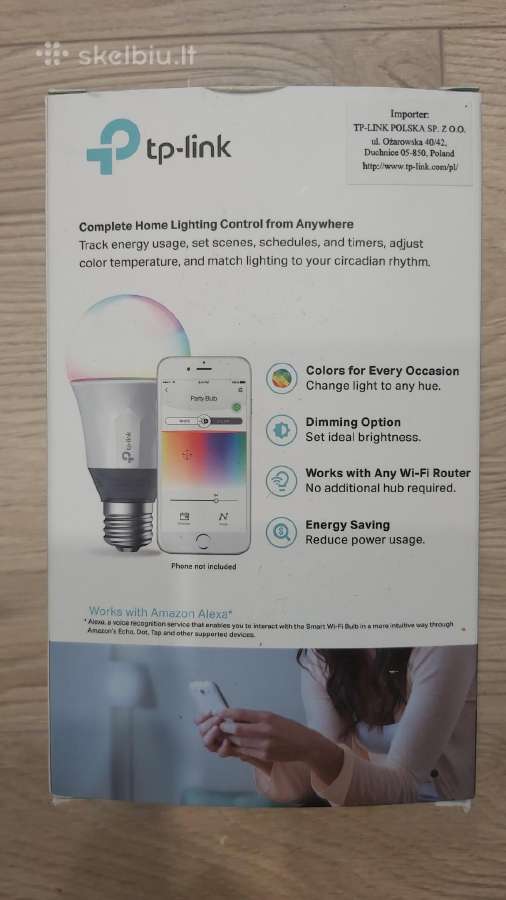 WiFi LED išmanioji lempa. - nuotraukos Nr. 2